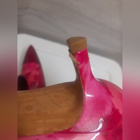 LOUIS VUITTON - Pink Flower Bloom Patent Leather Pump/Heels - Picture 12 of 16